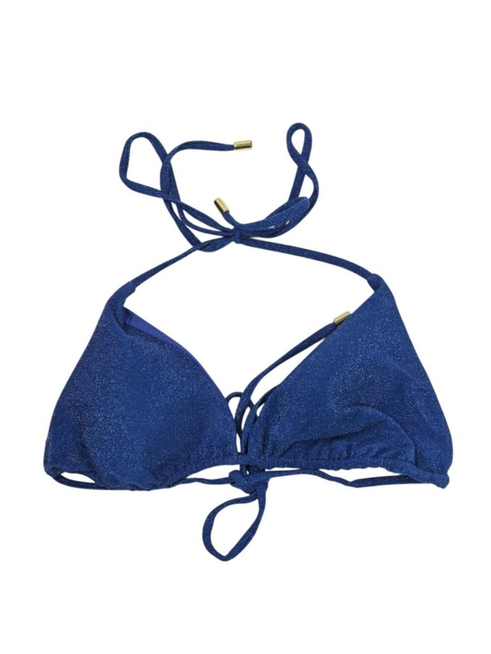 MONDAY Swimwear Palma Bikini Top in Navy Shimmer